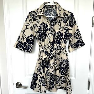 Zara mini shirt-style dress